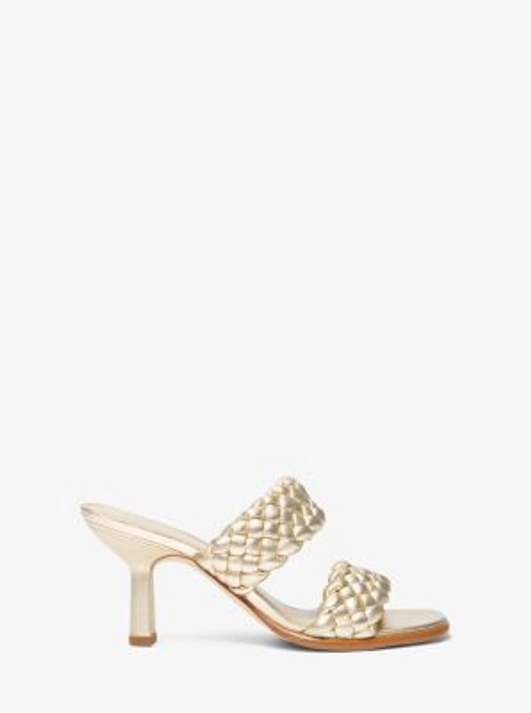 Nadia Metallic Braided Mule