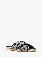 Jolie Logo Jacquard Espadrille Sandal