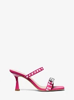 Amali Embellished Printed Calf Hair Sandal