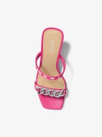 Amali Embellished Printed Calf Hair Sandal