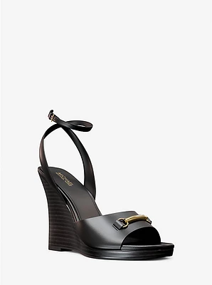 Carson Leather Wedge Sandal