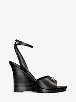 Carson Leather Wedge Sandal