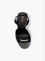 Carson Leather Wedge Sandal