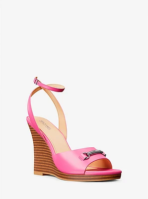 Carson Leather Wedge Sandal