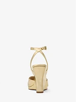 Carson Metallic Leather Wedge Sandal
