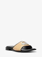 Hannah Straw Slide Sandal