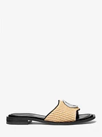 Hannah Straw Slide Sandal