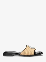 Hannah Straw Slide Sandal