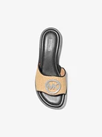 Hannah Straw Slide Sandal