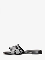 Hannah Logo Jacquard Slide Sandal