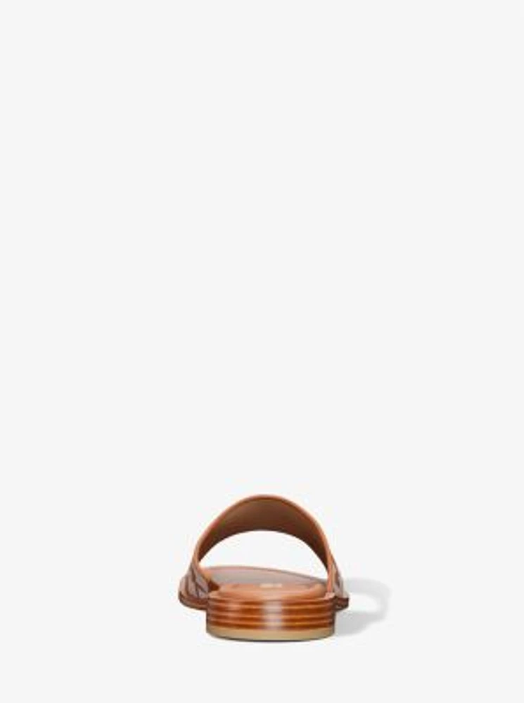Hannah Logo Jacquard Slide Sandal