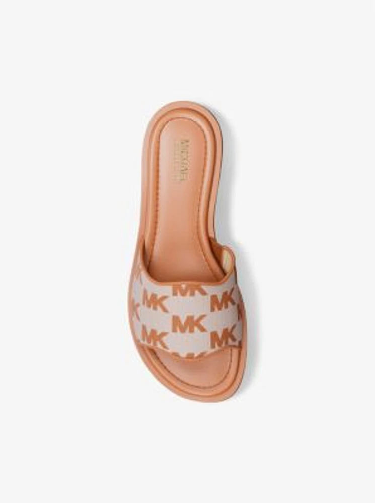 Hannah Logo Jacquard Slide Sandal