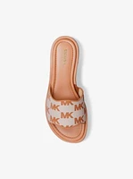Hannah Logo Jacquard Slide Sandal