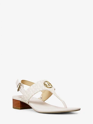 Hannah Signature Logo T-Strap Sandal