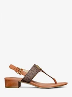 Hannah Signature Logo T-Strap Sandal