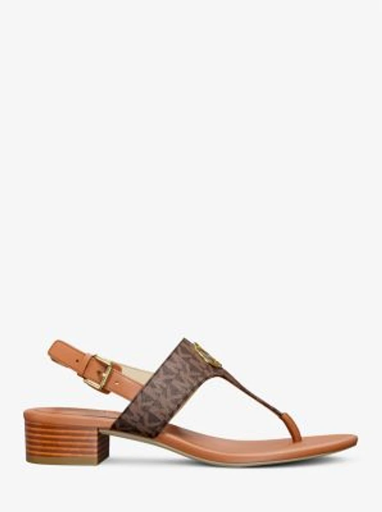 Hannah Signature Logo T-Strap Sandal