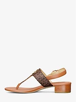 Hannah Signature Logo T-Strap Sandal