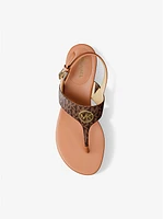 Hannah Signature Logo T-Strap Sandal