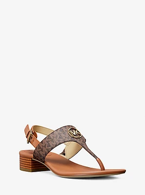 Hannah Signature Logo T-Strap Sandal