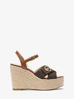 Hannah Signature Logo Wedge Sandal