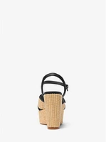 Hannah Straw Wedge Sandal