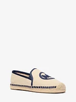 Hastings Two-Tone Cotton Blend Canvas Espadrille