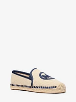 Hastings Two-Tone Cotton Blend Canvas Espadrille