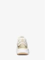 Katrina Metallic Logo Jacquard Trainer