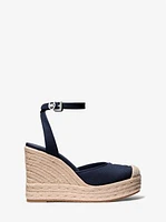 Larissa Cotton Canvas Espadrille Wedge