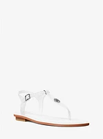 Mallory Signature Logo T-Strap Sandal