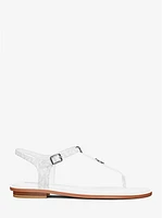 Mallory Signature Logo T-Strap Sandal
