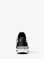 Maddy Zebra Print Signature Logo Trainer