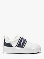 Romey Logo Tape Slip-On Platform Sneaker