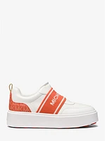 Romey Logo Tape Slip-On Platform Sneaker