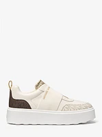 Romey Mixed Media Slip-On Platform Sneaker