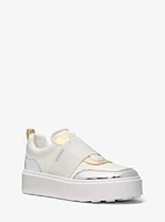 Romey Mixed Media Slip-On Platform Sneaker