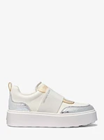 Romey Mixed Media Slip-On Platform Sneaker