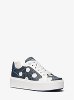 Romey Polka Dot Signature Logo Platform Sneaker