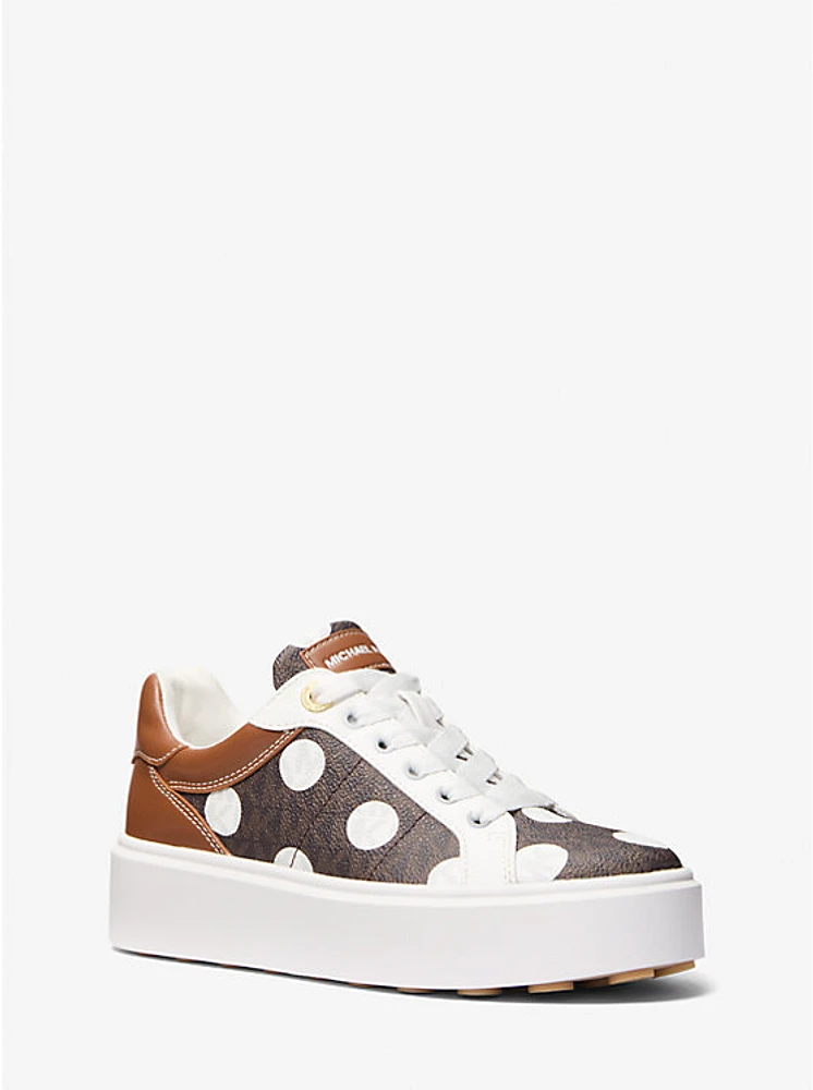 Romey Polka Dot Signature Logo Platform Sneaker