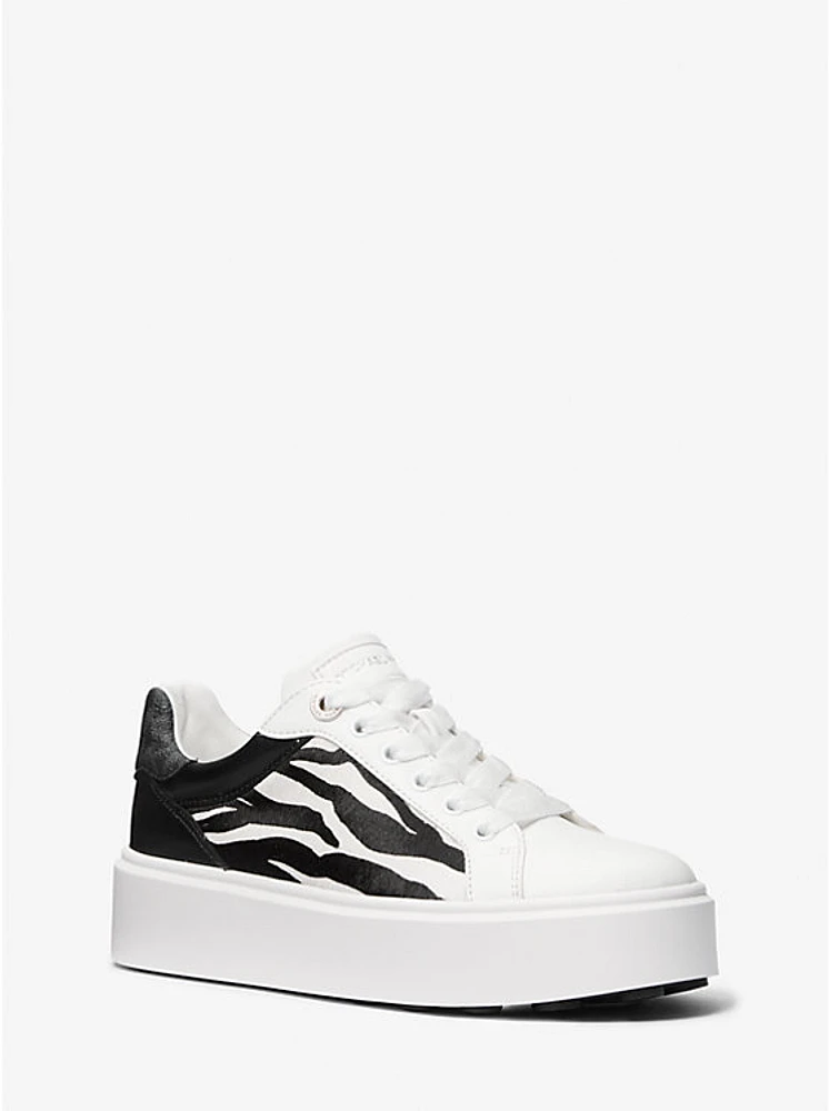 Romey Mixed-Media Platform Sneaker