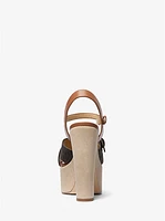 Selah Signature Logo Platform Sandal