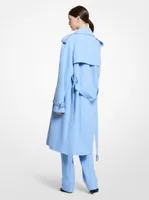 Wool Gabardine Trench Coat