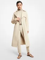 Jennifer Double Face Cashgora Blend Trench Coat