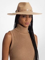 Studded Wool Fedora