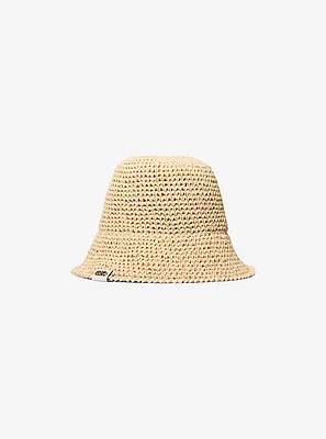 Crochet Straw Bucket Hat