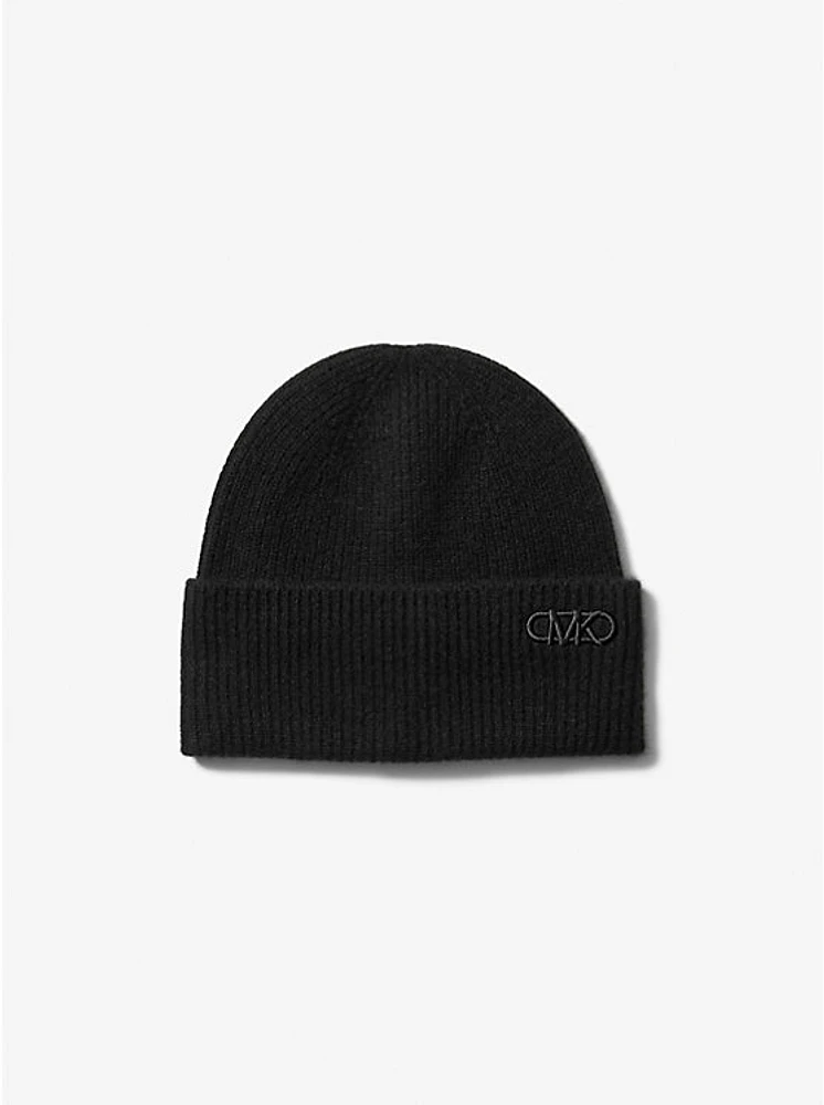 Ribbed Cashmere Beanie Hat