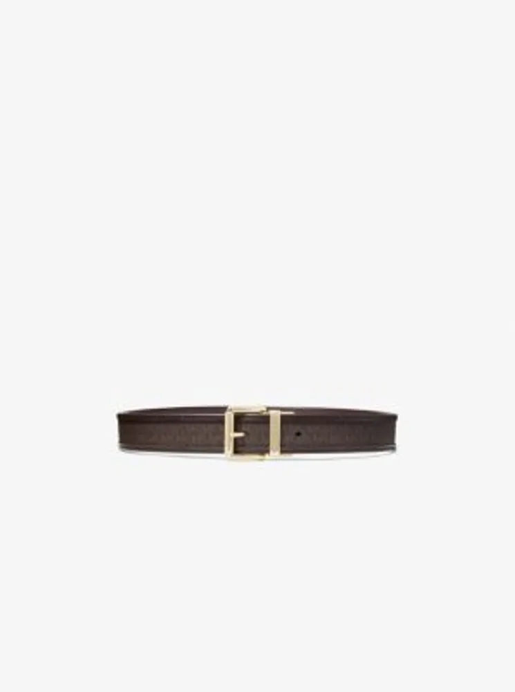 Reversible Logo and Leather Belt