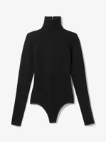 Stretch Cashmere Turtleneck Bodysuit