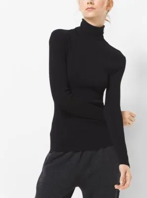 Stretch-Viscose Turtleneck