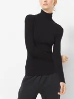 Stretch-Viscose Turtleneck